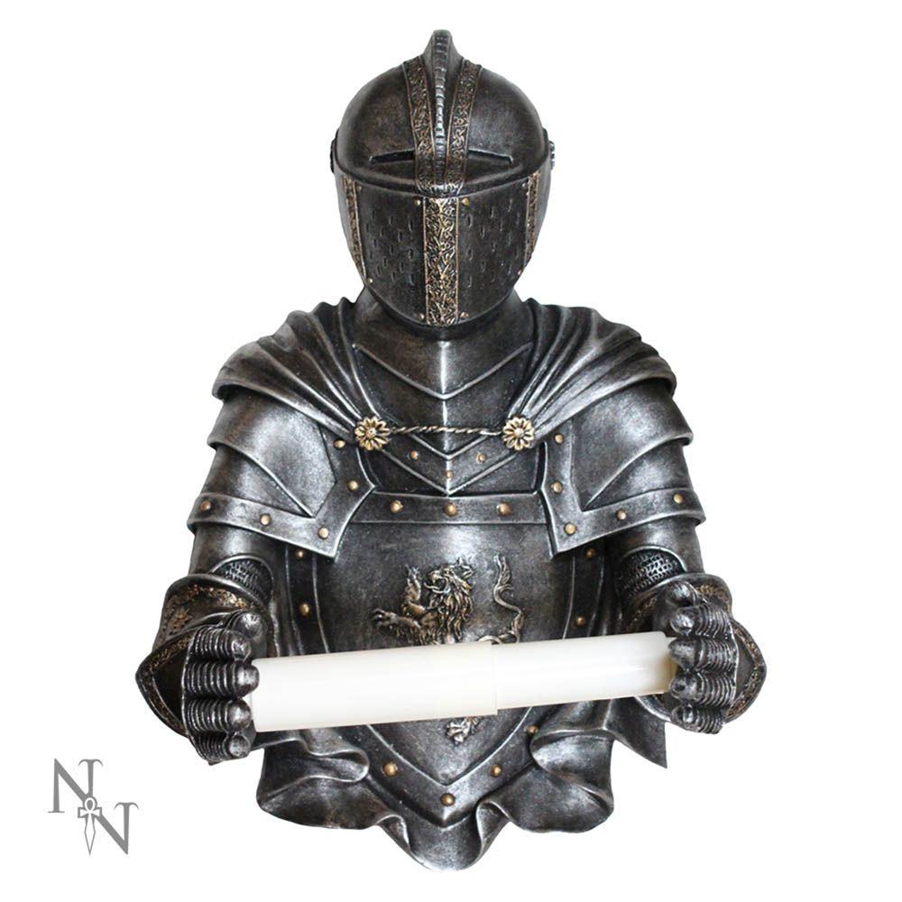 Nemesis Now - Sir Wipealot Toiletrolhouder - Zilverkleurig